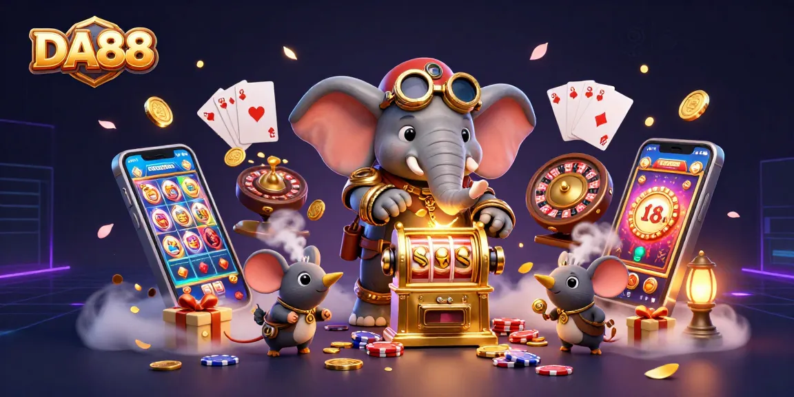 Engage with DA88's thrilling slot experience with steampunk characters and vibrant gaming elements.