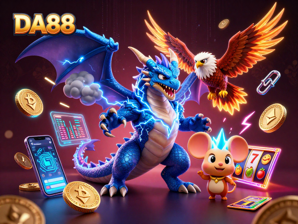 Experience the thrill of DA88 casino gameplay with vibrant action and electrifying elements