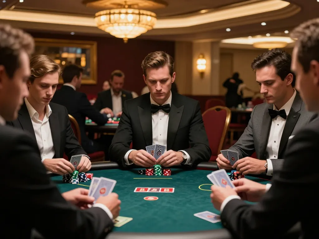 Watch players strategize at a poker table on https://da88at.com/ for an exhilarating casino experience