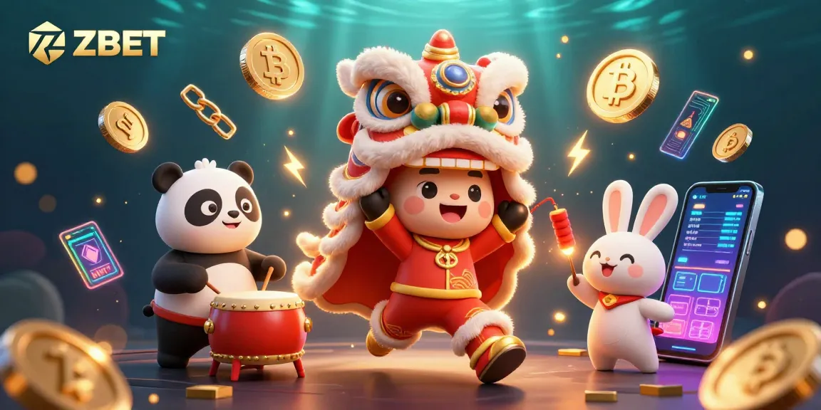 ZBET invites players to explore interactive casino fun with vibrant characters and crypto gaming elements.