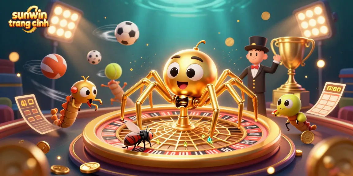 Engage with sunwin trang chính and place bets with excitement in this vibrant casino illustration.