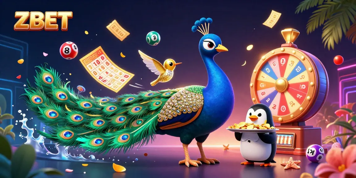 ZBET offers a dynamic casino scene with vibrant characters, lively gaming elements, and promotional excitement.