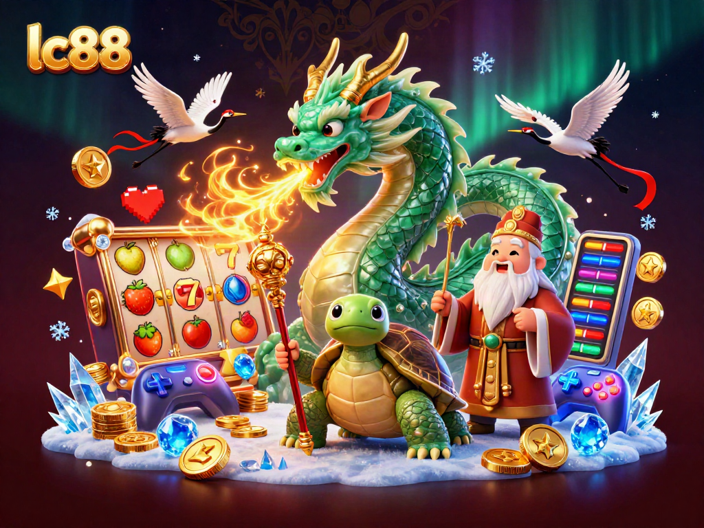 Experience thrilling gameplay with lc88's immersive 3D casino illustration showcasing stunning characters and vibrant game elements.