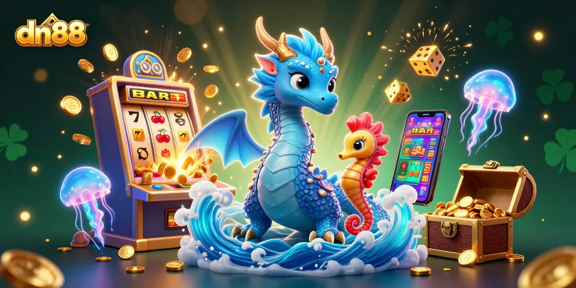Spin to win with dn88's breathtaking casino adventure featuring dazzling dragons and rich jackpot treasures.