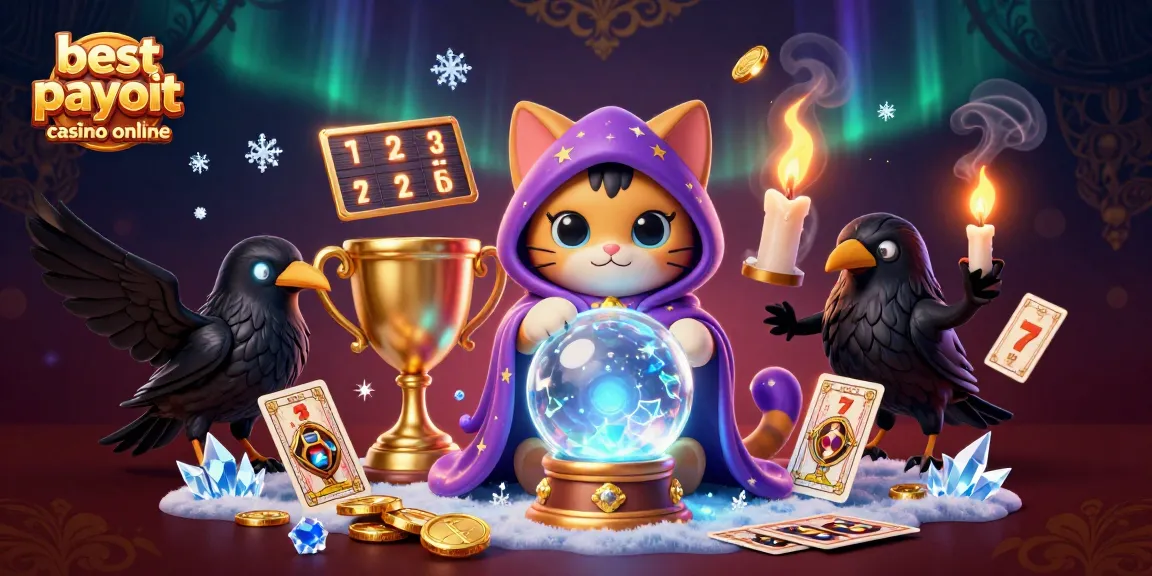 Engage with the best payout casino online through a mystical 3D illustration of fortune elements.