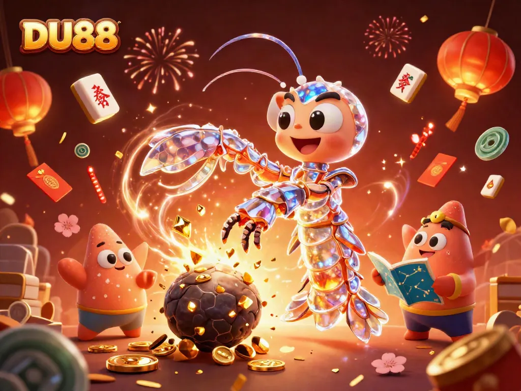 Join the excitement at DU88 with a vibrant 3D scene that captures thrilling gaming moments!