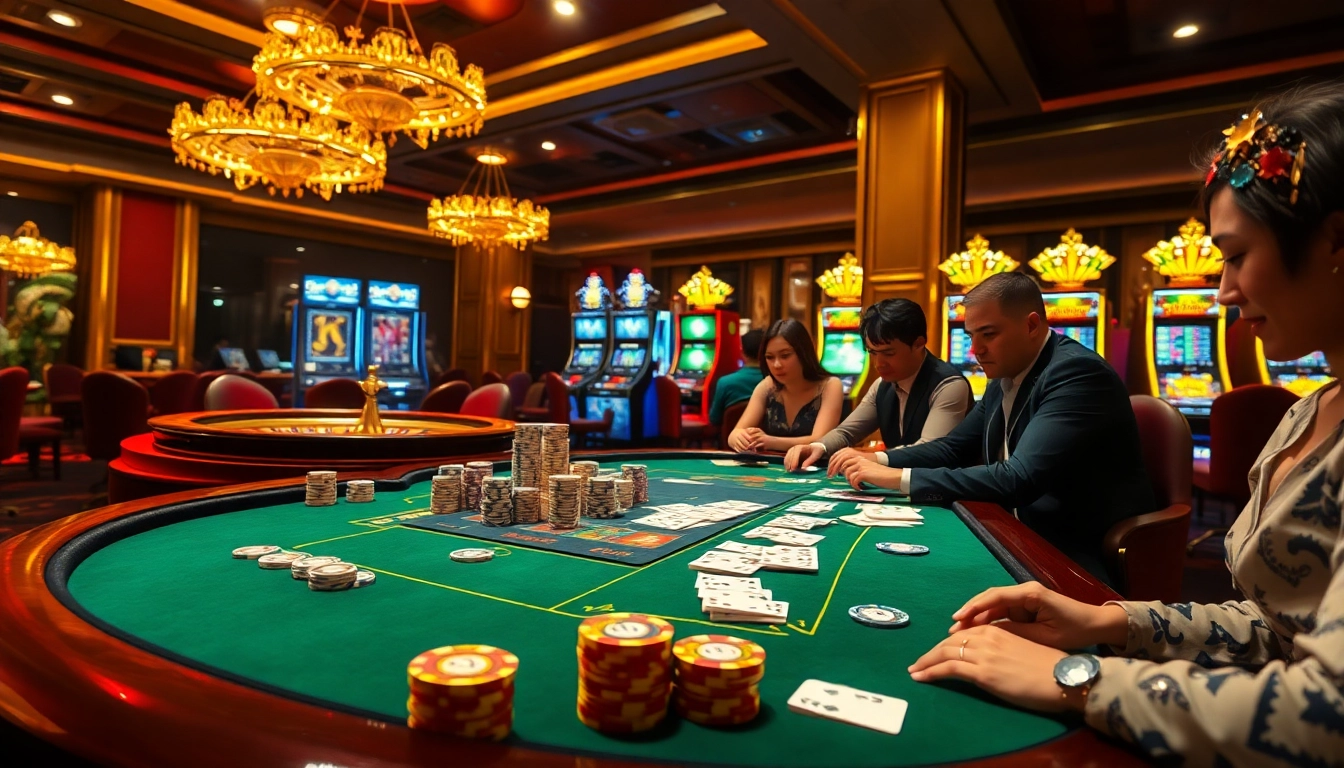 Experience the thrill of high-stakes gambling at https://luongsontv23.com/ with vibrant poker tables and exhilarating roulette action.