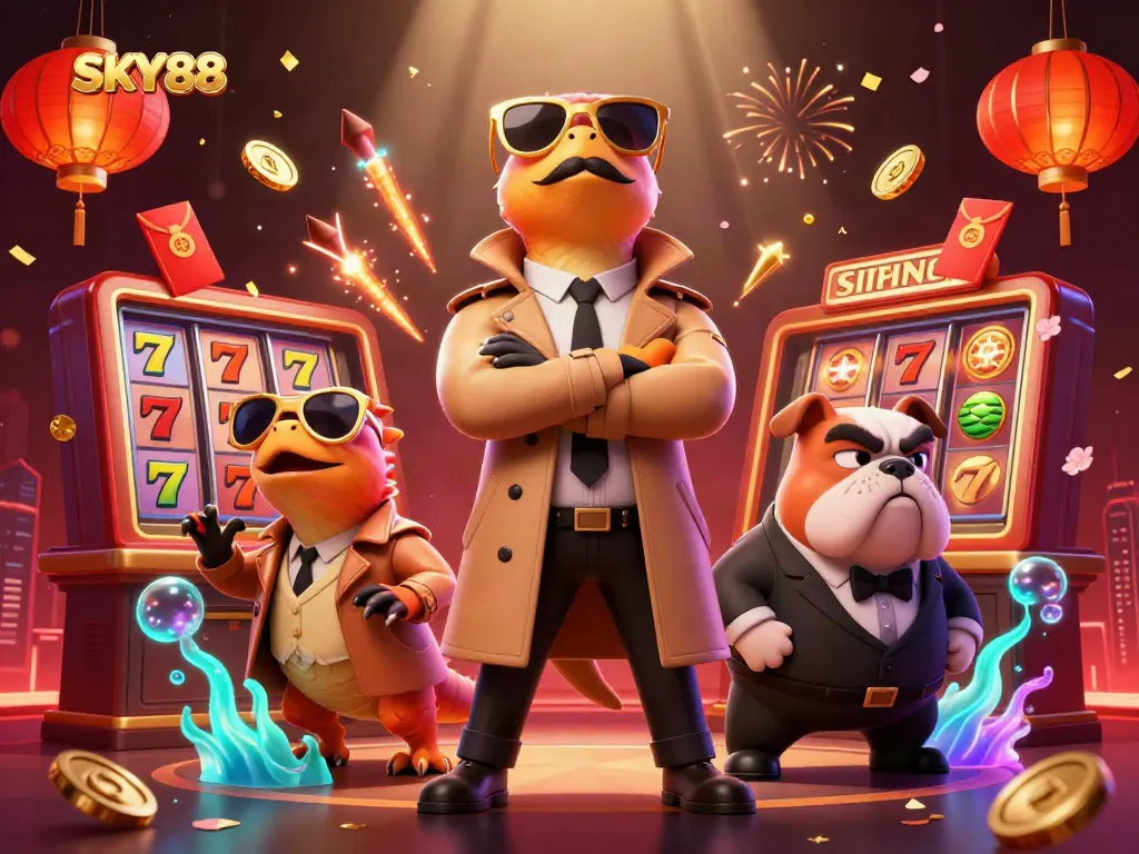 Witness three raptors disguised as a tall person attempting to access the VIP area in SKY88 casino.
