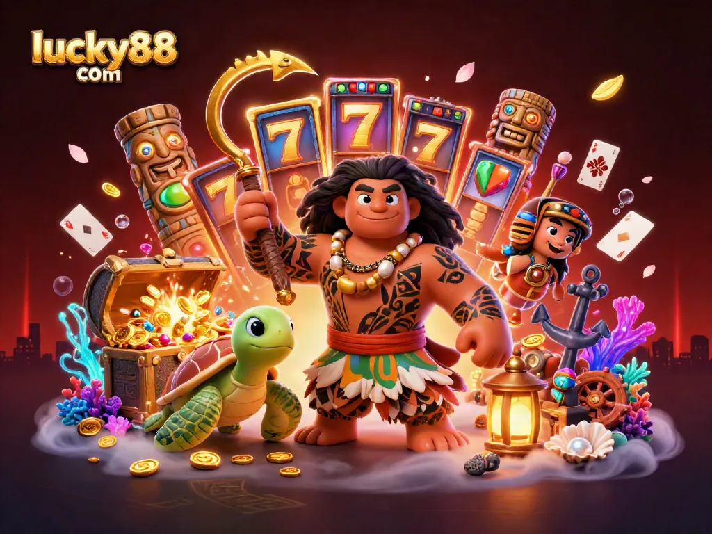 Experience the thrilling world of gaming with lucky88 com's vibrant casino slots and engaging characters.